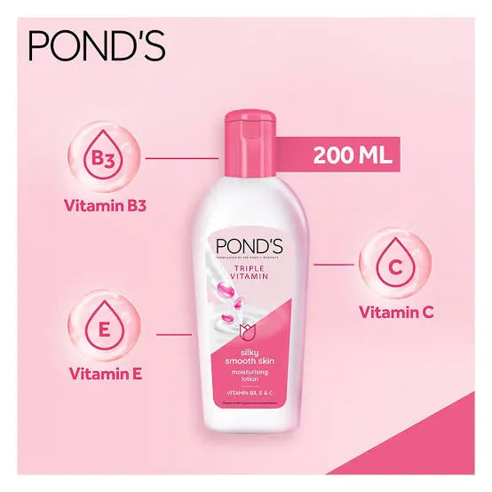 Pond's Triple Vitamin Moisturizing Lotion, Silky Smooth Skin | Premium Skincare & Beauty Products in Pakistan