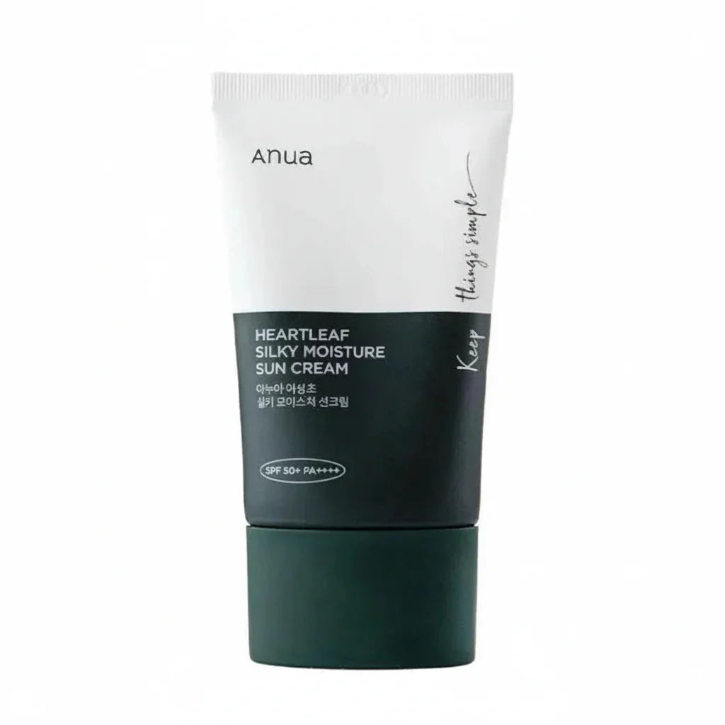Anua – Heartleaf Sily Moisture Sun Cream SPF50+ PA+++ - 50ml | Premium Skincare & Beauty Products in Pakistan