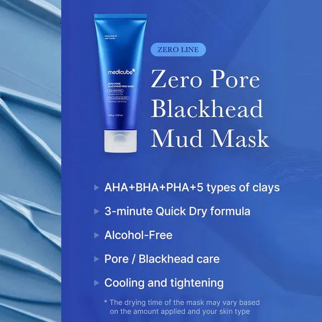 Medicube Zero Pore Blackhead Mud Mask  - 100g - Free Applicator | Premium Skincare & Beauty Products in Pakistan