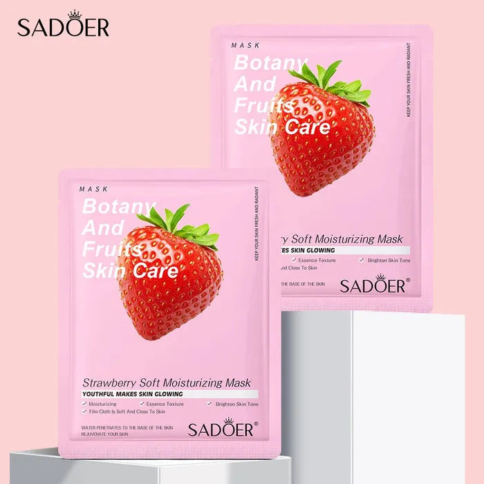 1Sadoer Botany And Fruits Strawberry Moisturizing Face Sheet Mask - 25g | Premium Skincare & Beauty Products in Pakistan