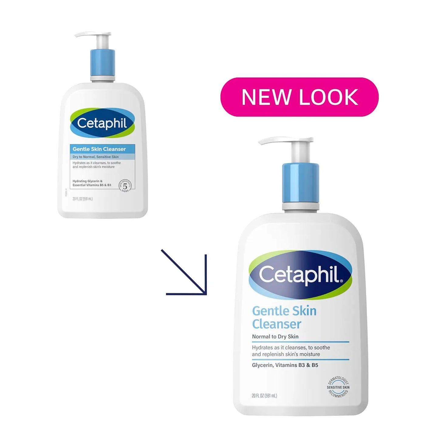 Cetaphil Gentle Cleanser Dry To Normal, Sensitive Skin – 591ml