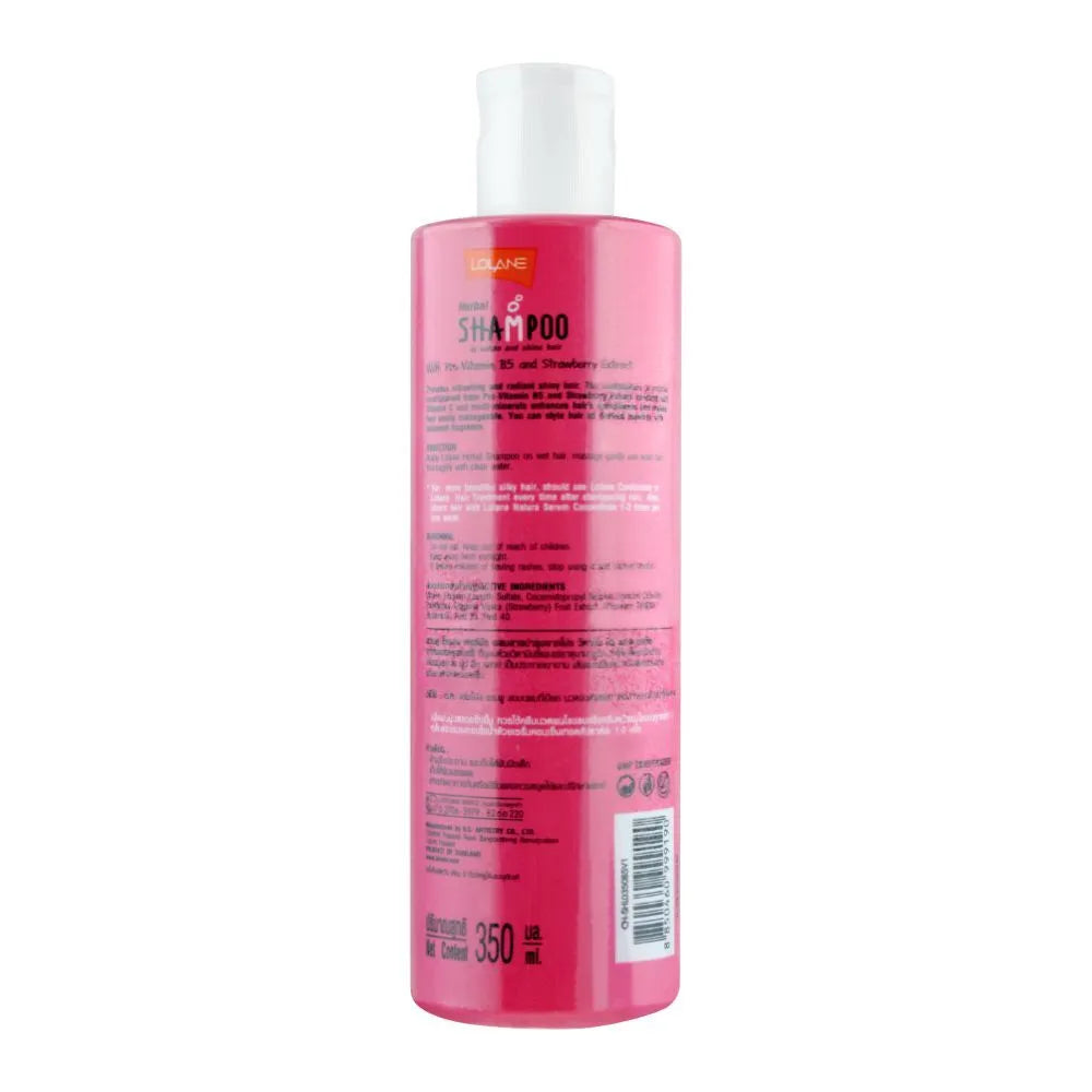 Lolane Pro-Vitamin B5 Strawberry Herbal Shampoo, 350ml