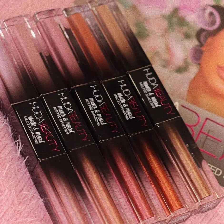 Huda Beauty 5 Combo Lipstick + Eye Shadow 2-in-1