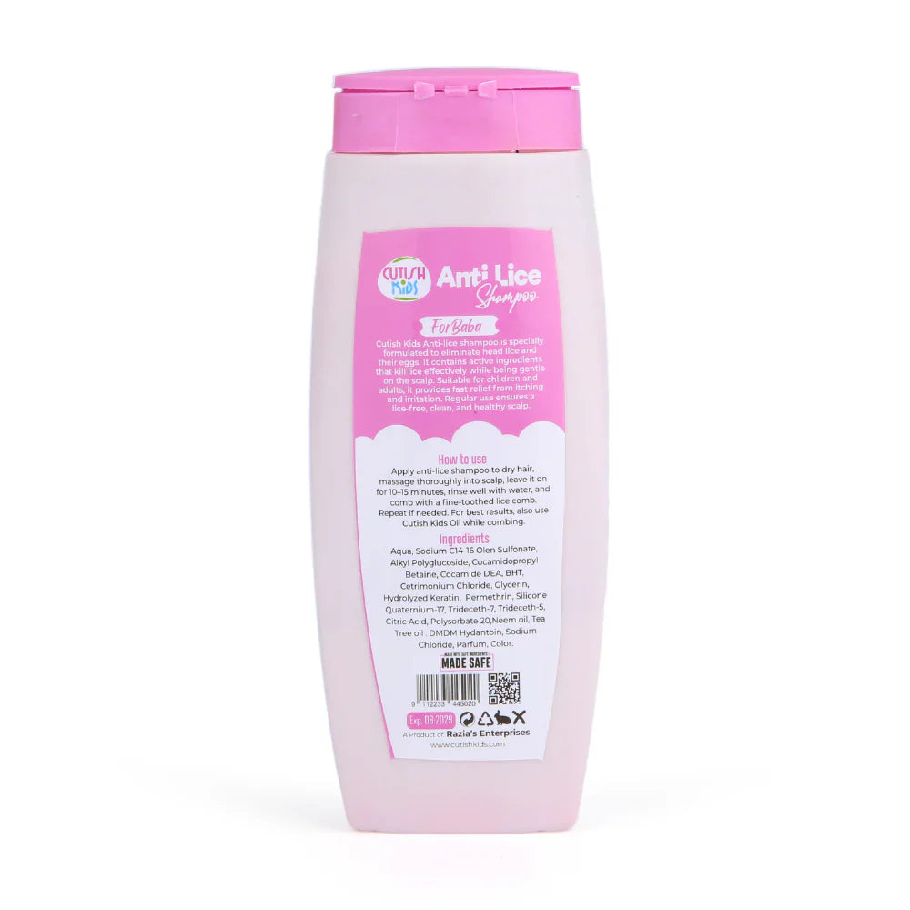 Cutish Anti Lice Shampoo For Kids - 200ml
