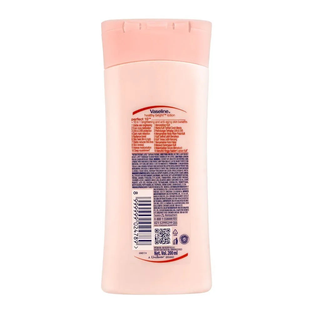 Vaseline Healthy Bright Protect 10 Body Lotion - 200ml