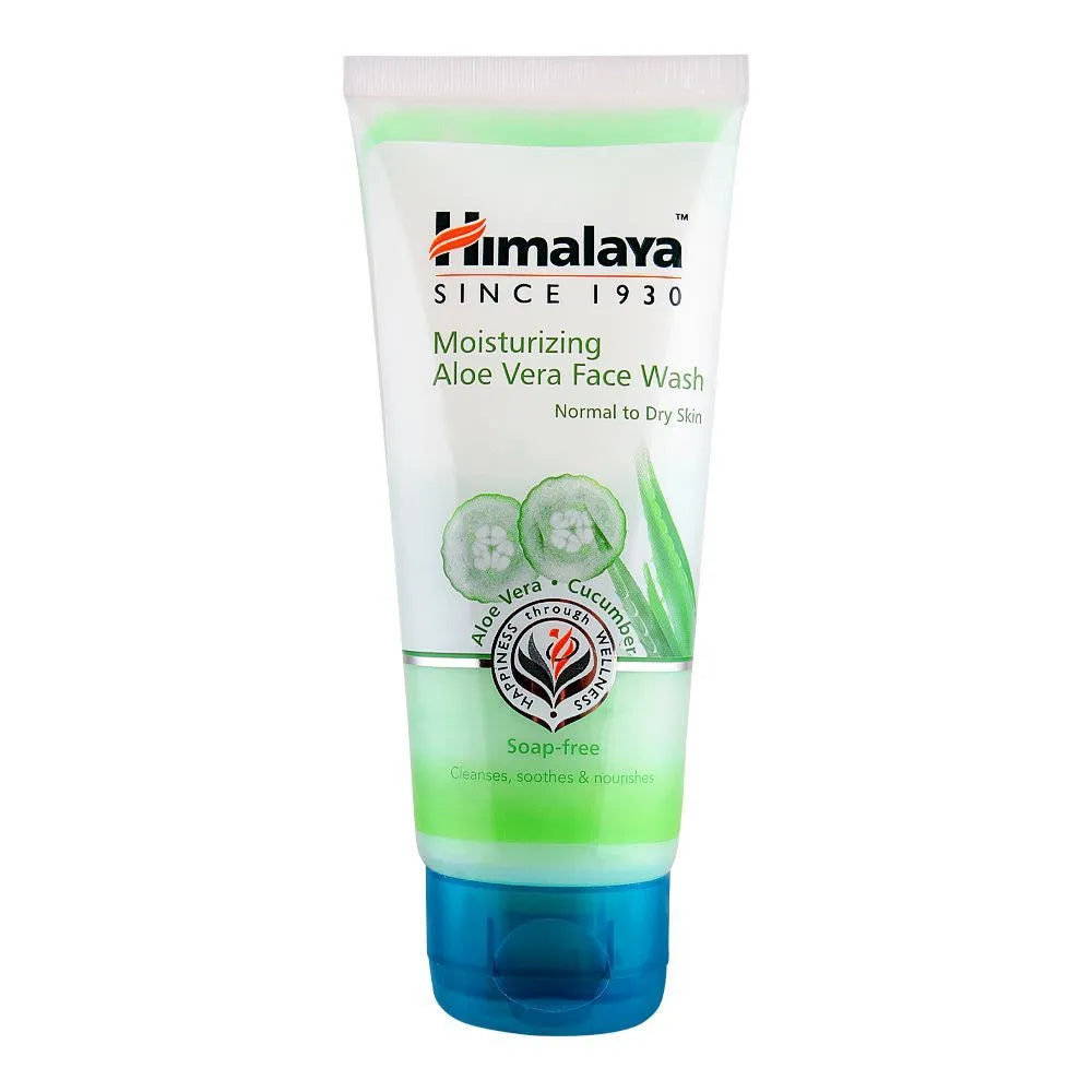 Himalaya Moisturizing Aloe Vera Face Wash, Soap Free, Normal To Dry Skin | Premium Skincare & Beauty Products in Pakistan