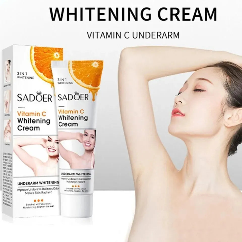 SADOER 3 IN 1 Vitamin C Underarm & Private Parts Whitening Cream | Premium Skincare & Beauty Products in Pakistan