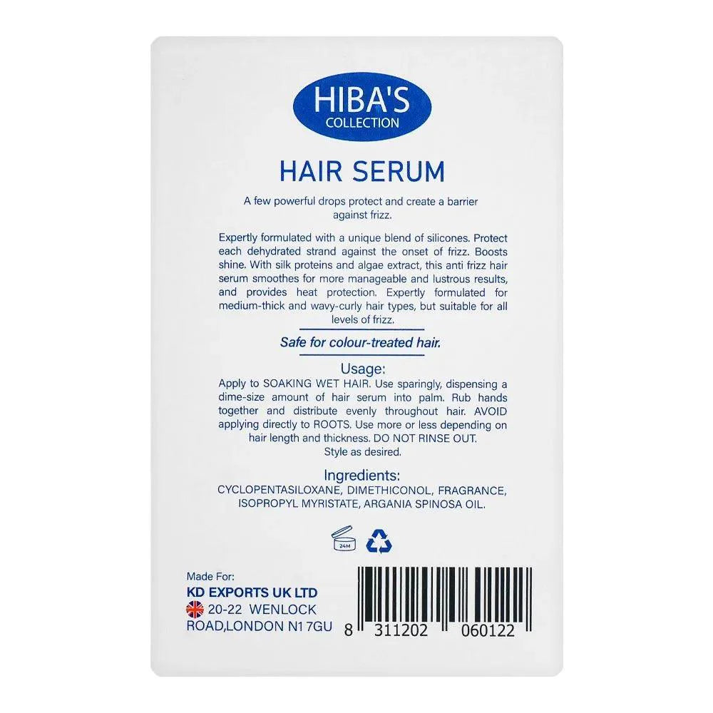 Hiba's Collection Frizz Ease Normal To Dry Hair Serum - 50ml