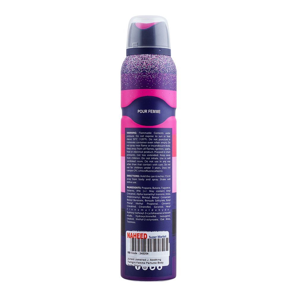 Junaid Jamshed J. Soothing Twilight Femme Perfume Body Spray - 200ml