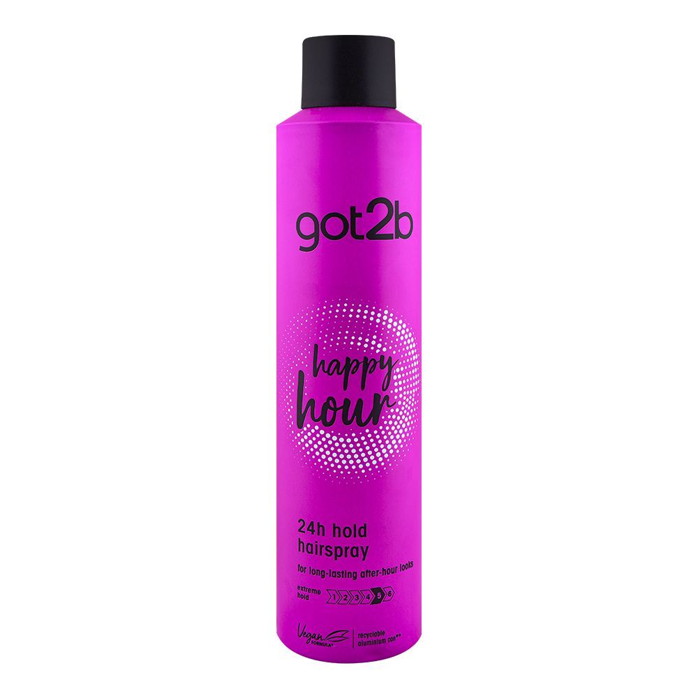 Schwarzkopf Got2b Happy Hour 24 Hours Hold 5 Vegan Hair Spray 300ml