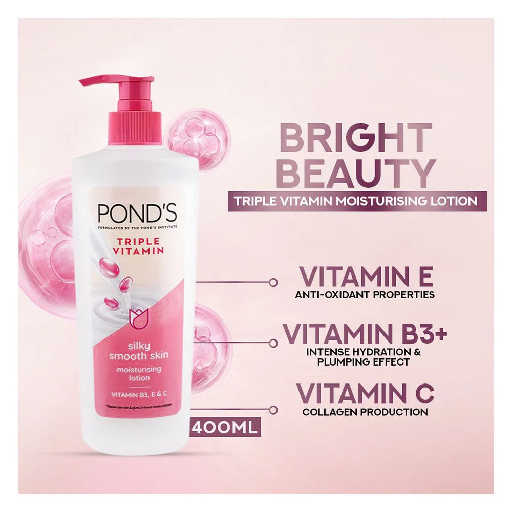 Pond's Triple Vitamin Moisturizing Lotion, Silky Smooth Skin | Premium Skincare & Beauty Products in Pakistan