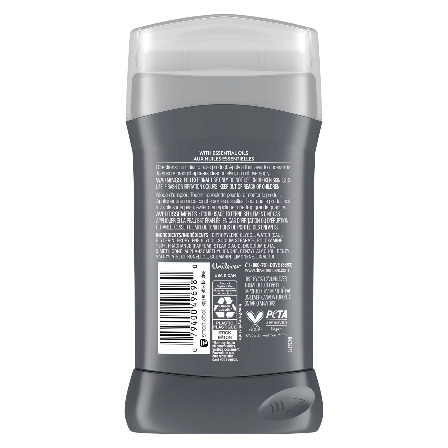 Dove Men+Care Midnight Classico Deodorant Stick - 85g