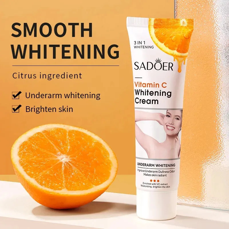 SADOER 3 IN 1 Vitamin C Underarm & Private Parts Whitening Cream | Premium Skincare & Beauty Products in Pakistan