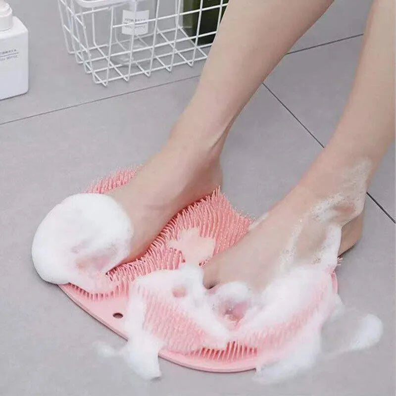 2-in-1 Silicone Bath Foot and Back Scrubber