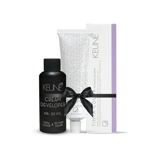 Keune Tinta Deal ULTRA PEARL MAHOGANY BLO 3025 with Keune Developer 20 Volume - 60 ml