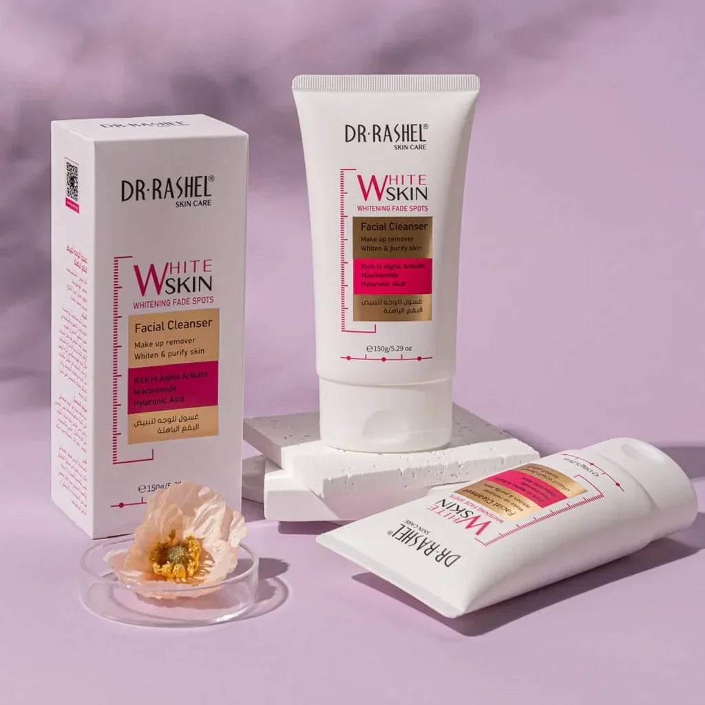 Dr Rashel Skin Care White Skin Whitening Fade Spots Facial Cleanser = 150g