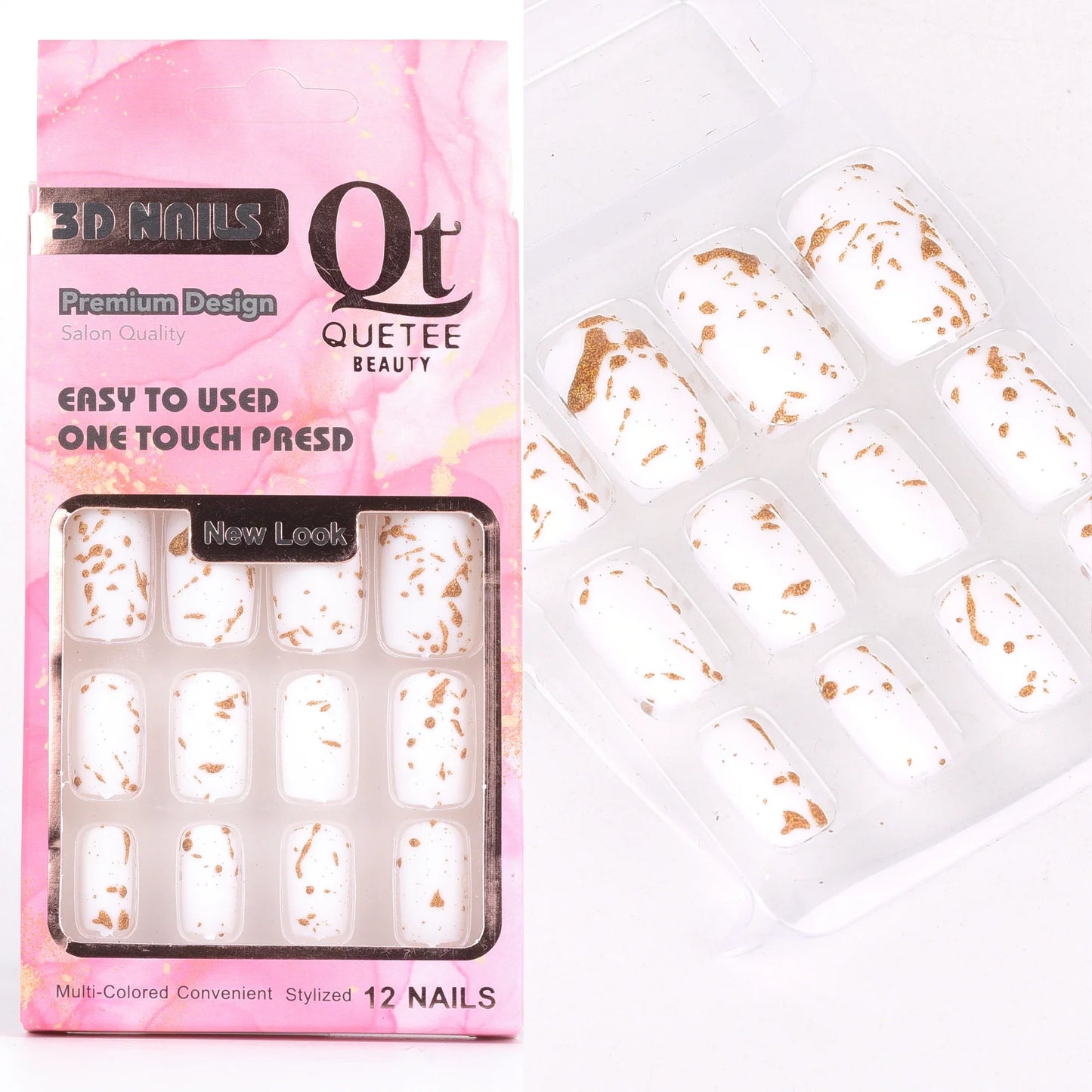 Quetee Beauty 3D Nails Premium Design Fifteen