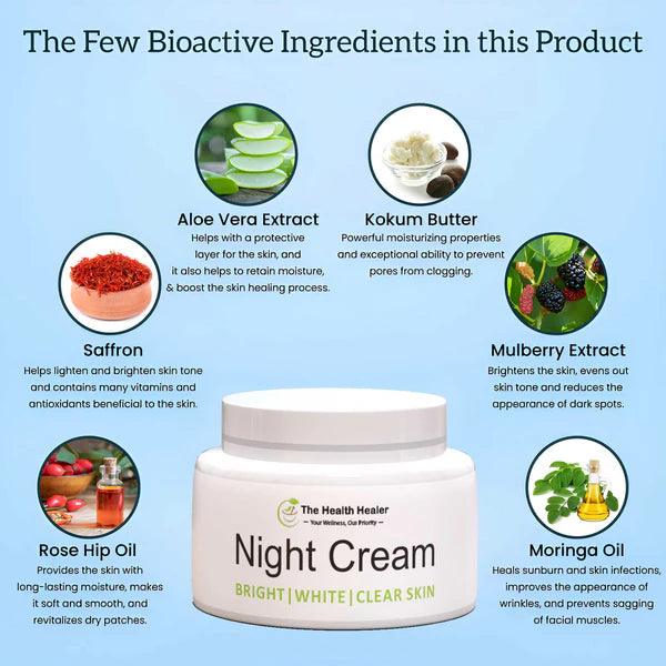 The Health Healer Night Cream For Bright, White And Clear Skin (ORIGINAL) | Premium Skincare & Beauty Products in Pakistan