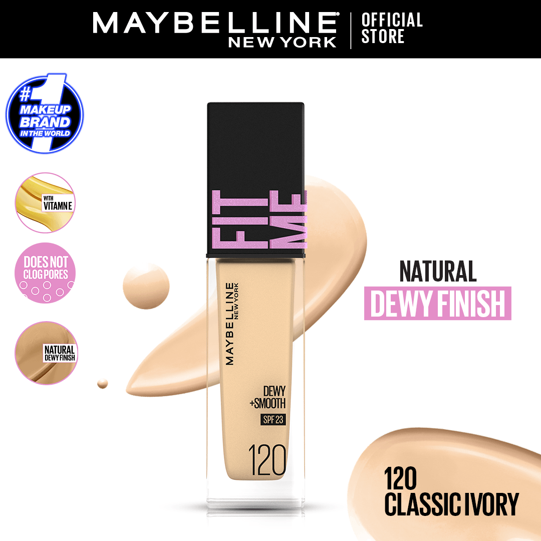 Original Maybelline New York Fitme Dewy & Smooth Liquid Foundation