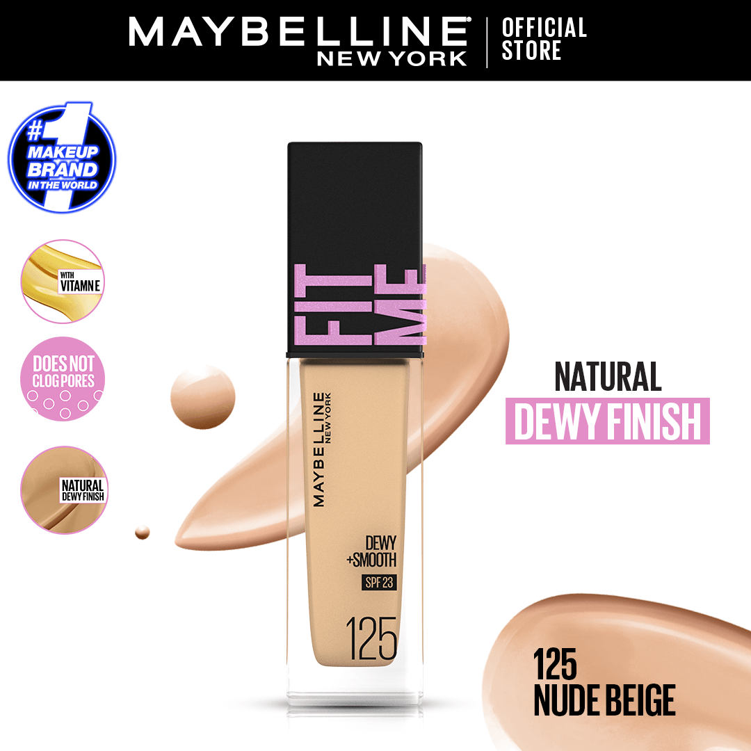 Original Maybelline New York Fitme Dewy & Smooth Liquid Foundation