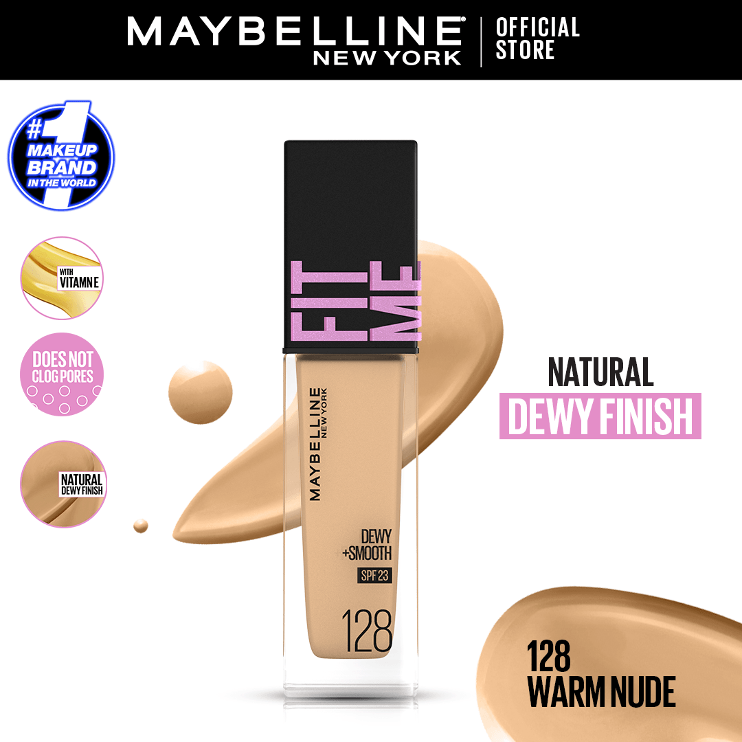 Original Maybelline New York Fitme Dewy & Smooth Liquid Foundation