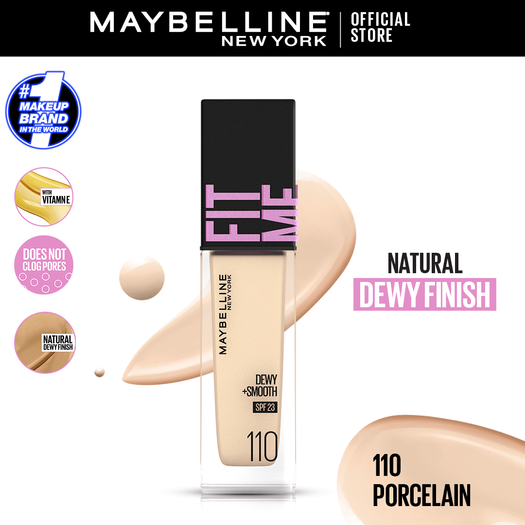 Original Maybelline New York Fitme Dewy & Smooth Liquid Foundation