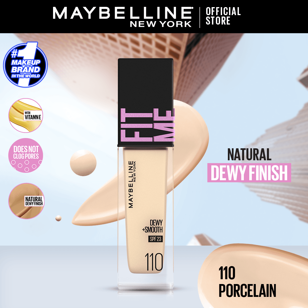 Original Maybelline New York Fitme Dewy & Smooth Liquid Foundation