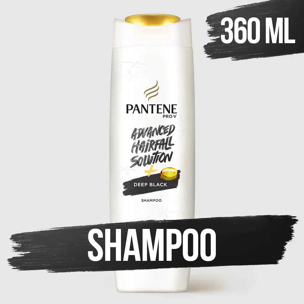 Pantene - Advanced Hairfall Solution + Deep Black Shampoo - 360ml