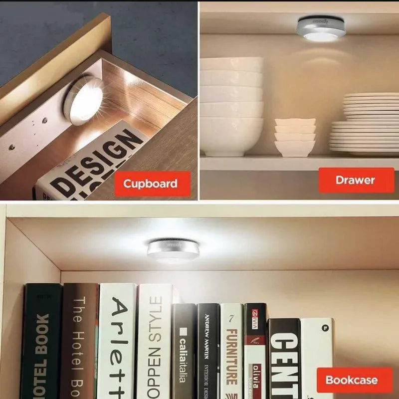 Battery Powered Mini Wireless LED Under Cabinet Light Led Touch
