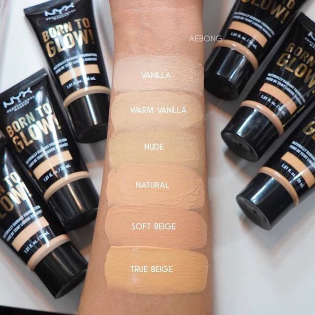 NYX Professional Born To Glow! Naturally Radiant Foundation - 30ml