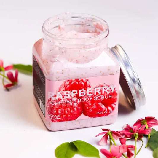 Wokali Raspberry Sherbet Body Scrub - 350ml | Premium Skincare & Beauty Products in Pakistan