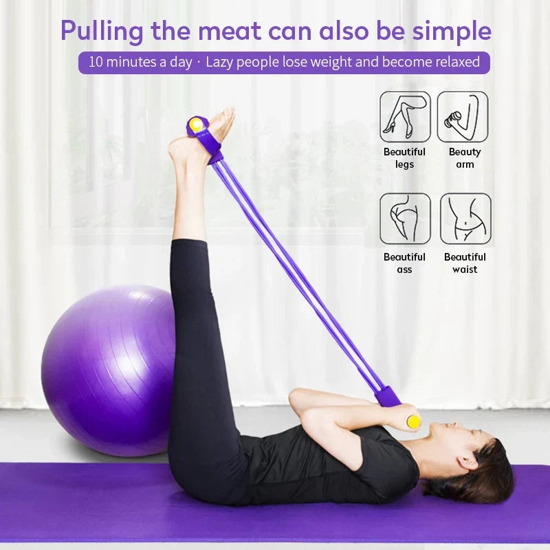 Rubber Pull Tummy Trimmer Waist Trimmer Abs Exerciser