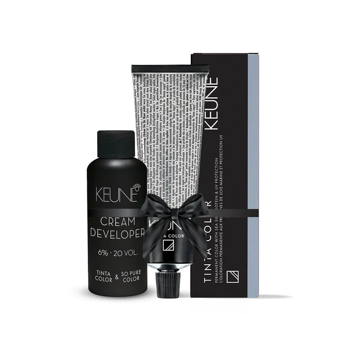 KEUNE TINTA DARK COPPER RED BLONDE 6.46 with Keune Developer 20 Volume - 60 ml