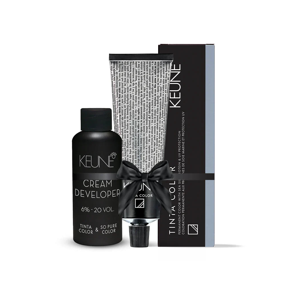 Keune Tinta Deal Medium Expresso Brown 4.37 with Keune Developer 20 Volume - 60 ml