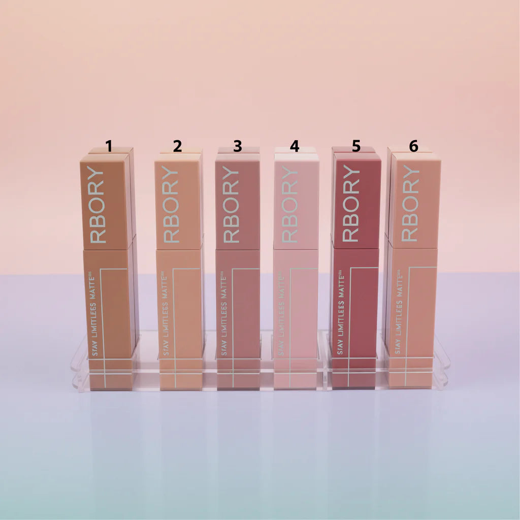 Rbory Stay Limitless Nude Matte Waterproof Lip Gloss