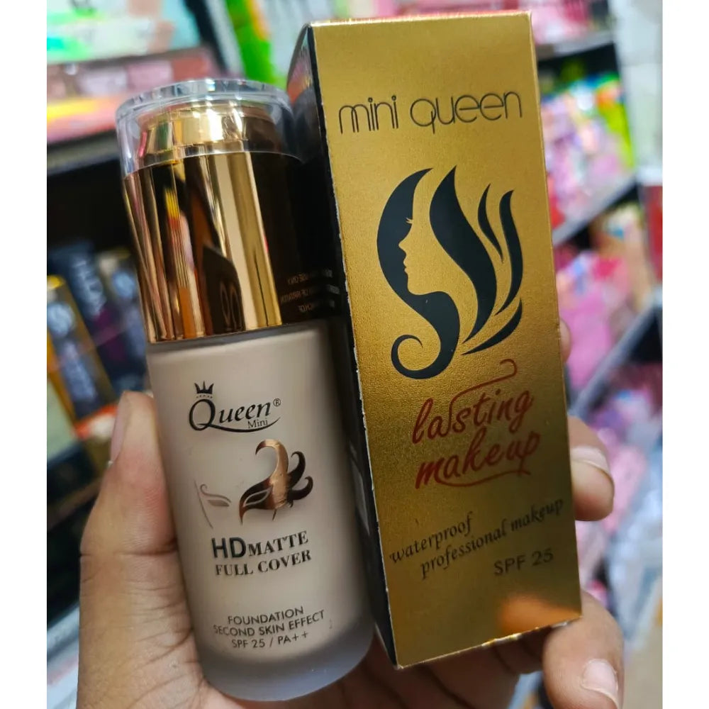 Mini Queen Professional Waterproof HD Matte Full Cover Foundation