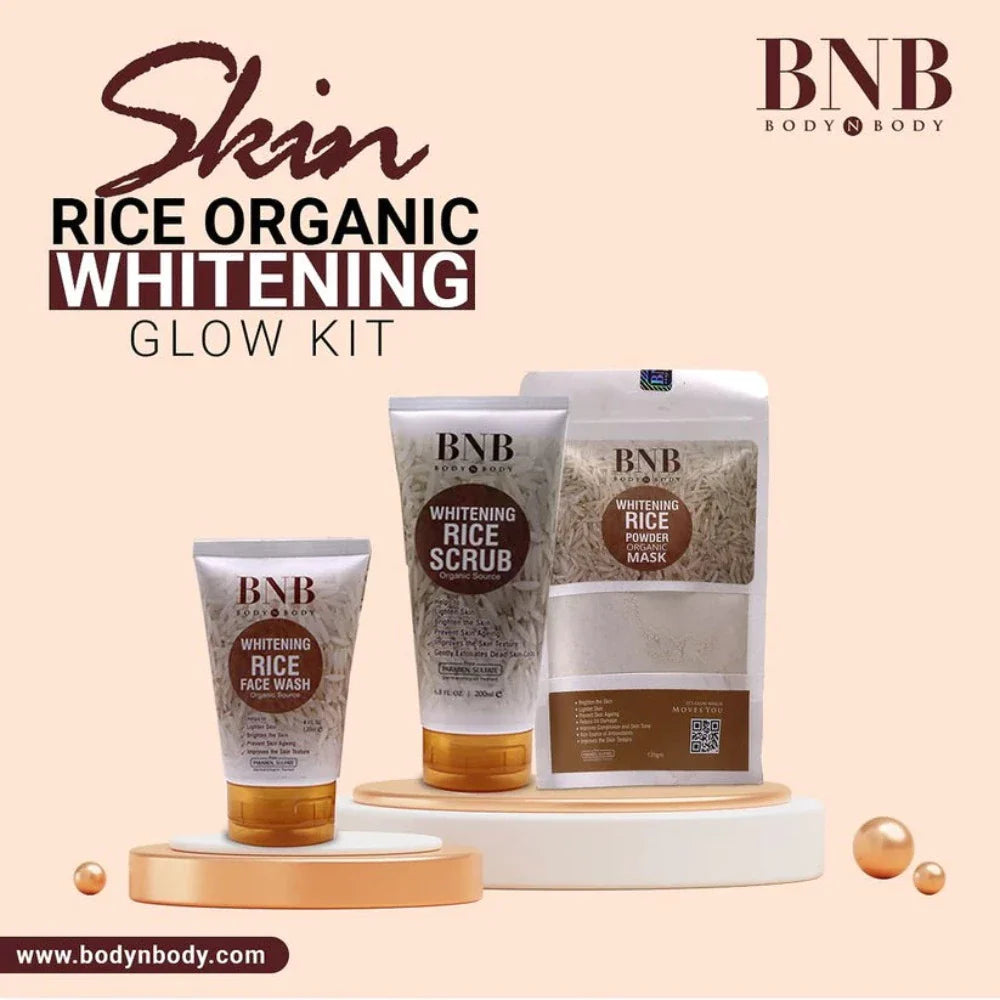 BNB Rice Extract Bright & Glow Kit (Original) | Premium Skincare & Beauty Products in Pakistan
