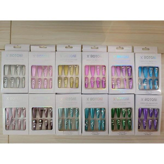 X- Botoni Artifical Press On Nails