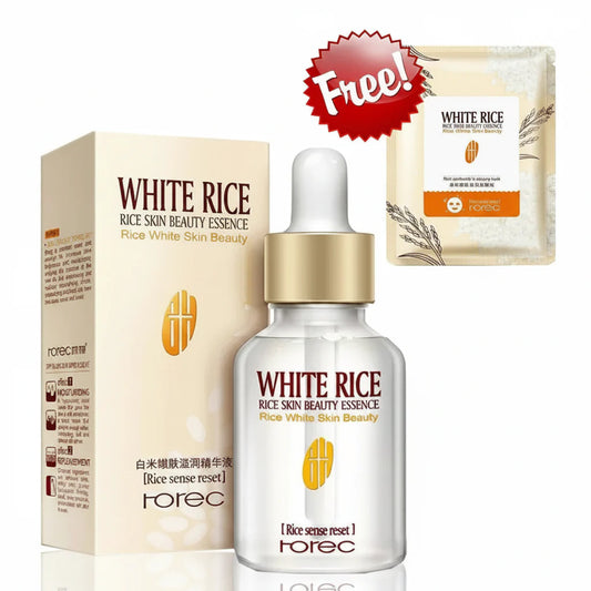 Rorec White Rice Serum Face with Free Sheet Mask | Premium Skincare & Beauty Products in Pakistan