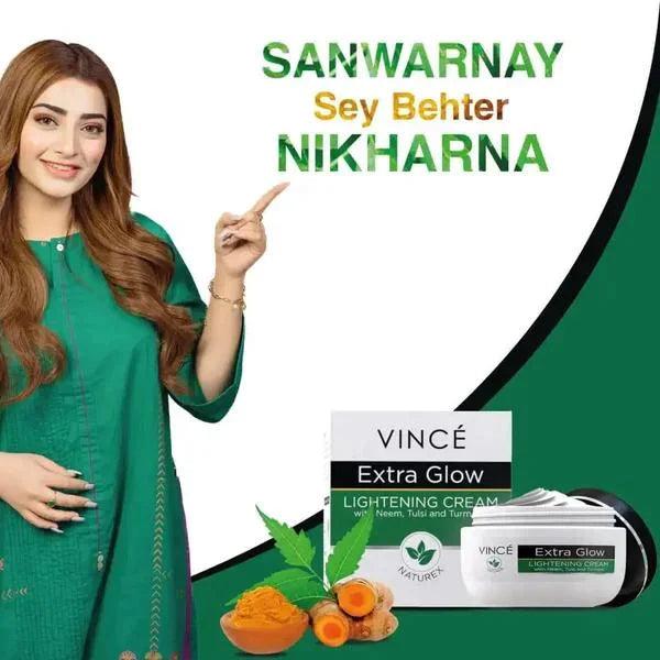 Vince Extra Glow Lightening Cream - 40g | Premium Skincare & Beauty Products in Pakistan