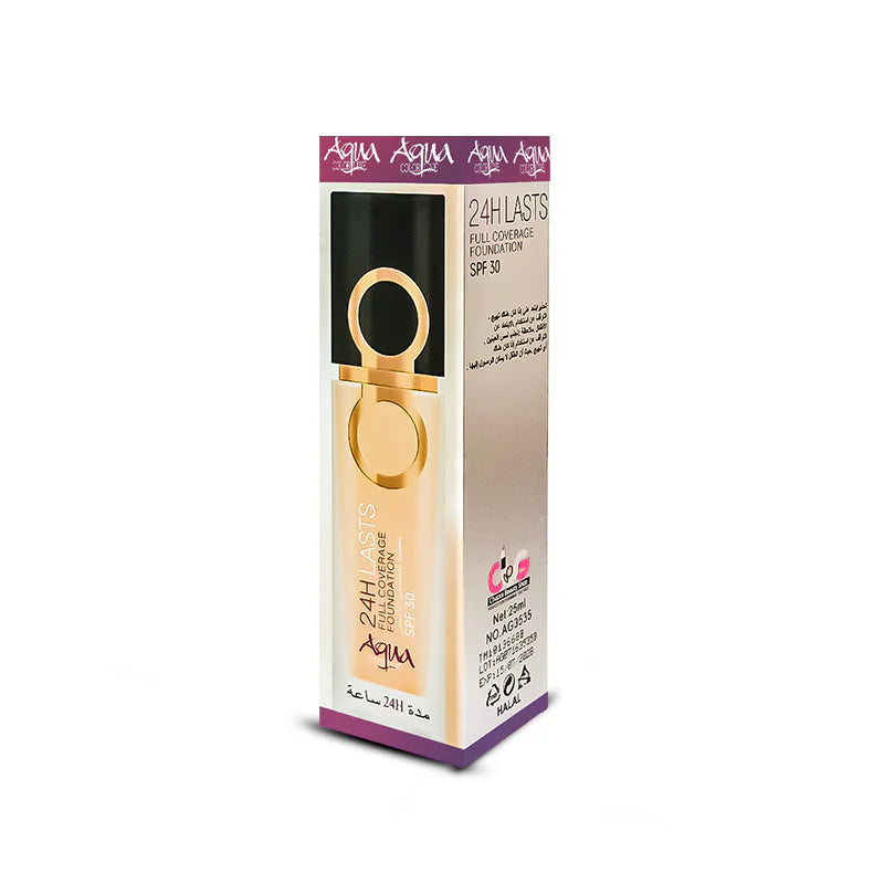 Aqua Color 24H Last Full Coverage Foundation - 25ml