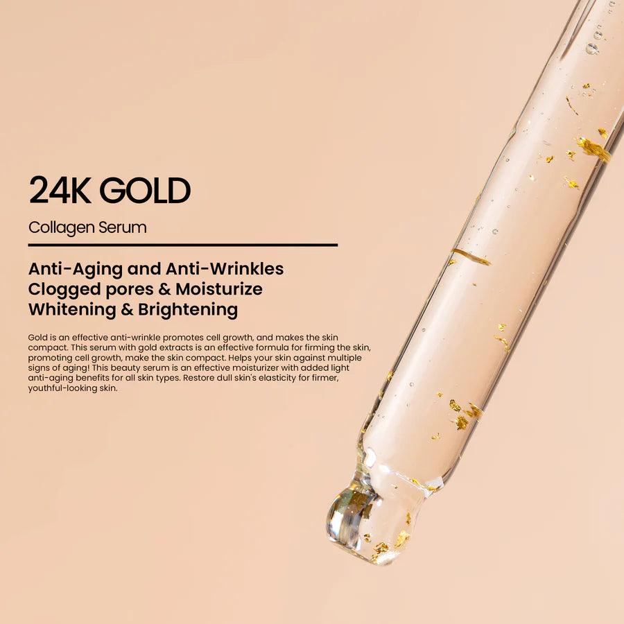 24K Gold Rivaj Anti-Aging Wrinkle Care Serum - 30ml | Premium Skincare & Beauty Products in Pakistan