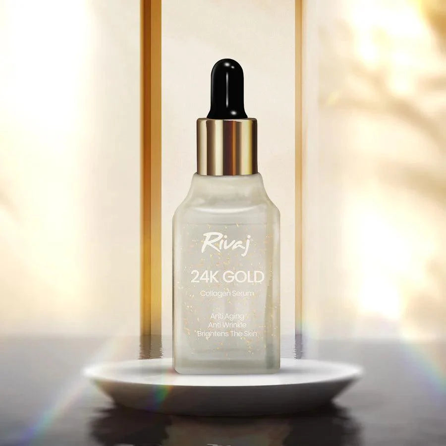 24K Gold Rivaj Anti-Aging Wrinkle Care Serum - 30ml | Premium Skincare & Beauty Products in Pakistan