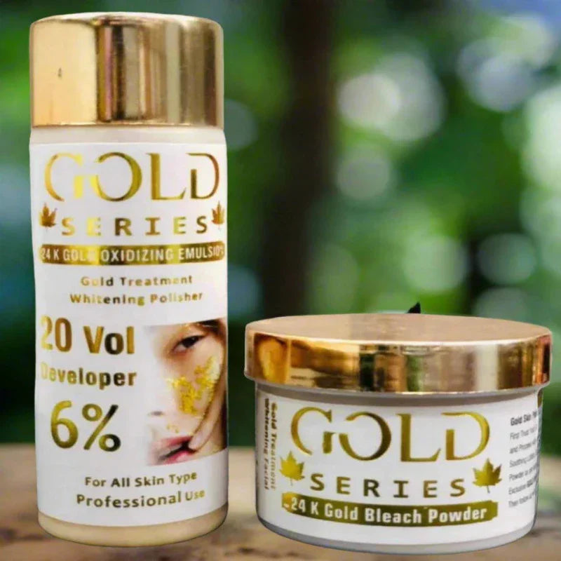 Gold 24K Gold Oxidizing Emulse + Bleach Powder | Premium Skincare & Beauty Products in Pakistan