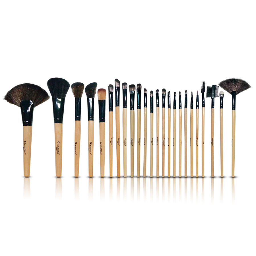 Glamorous Face 24 Piece Leather Brushset