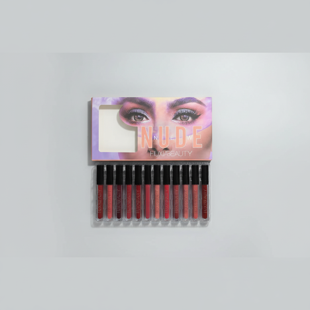 Huxia Beauty Nude Liquid Lipstick -12 Pcs