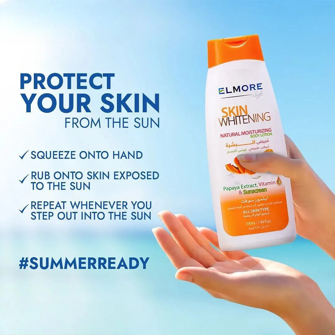 Elmore Papaya Skin Whitening Body Lotion- 250ml | Premium Skincare & Beauty Products in Pakistan