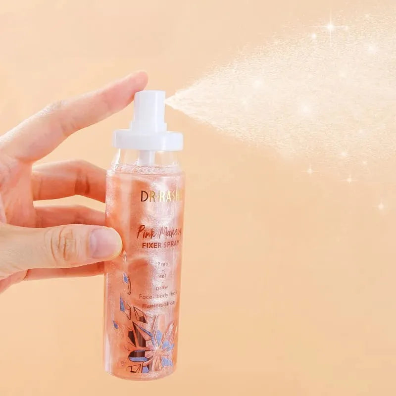 Dr.Rashel Lightweight & Moisturizing Pink Makeup Fixer Spray - 100ml | Premium Skincare & Beauty Products in Pakistan