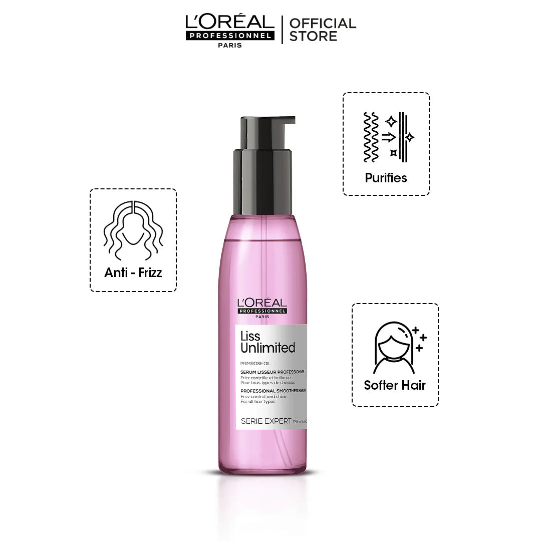 Loreal Professionnel Liss Unlimited Blow Dry Hair Oil - 125ml