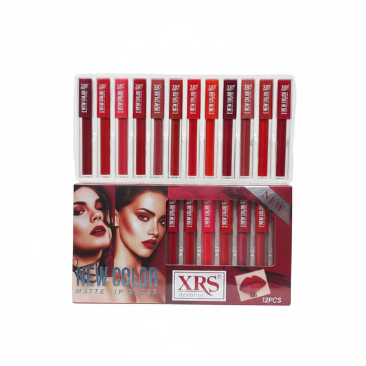 XRS New Color Matte Lipgloss - 12Pcs